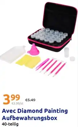 Action Avec Diamond Painting Aufbewahrungsbox Angebot