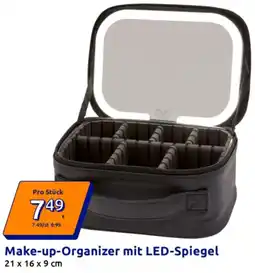 Action Make-up-Organizer mit LED-Spiegel Angebot