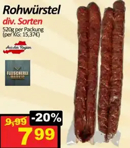 Wurstico Rohwürstel div. Sorten Angebot