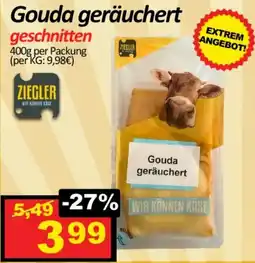 Wurstico Gouda geräuchert geschnitten Angebot