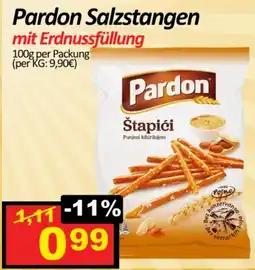 Wurstico Pardon Salzstangen mit Erdnussfüllung Angebot
