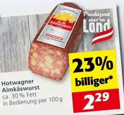 Nah&Frisch Hotwagner Almkäswurst Angebot