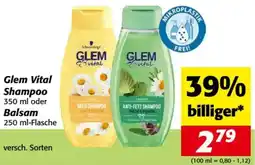 Nah&Frisch Glem Vital Shampoo oder Balsam Angebot