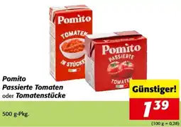 Nah&Frisch Pomito Passierte Tomaten oder Tomatenstücke Angebot