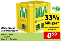 Nah&Frisch Römerquelle Mineralwasser Angebot