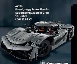 Lego 42173 Koenigsegg Jesko Absolut Supersportwagen in Grau 10+ Jahre Angebot