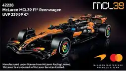Lego 42228 McLaren MCL39 F1 Rennwagen Angebot