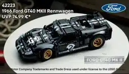 Lego 42223 1966 Ford GT40 MKII Rennwagen Angebot