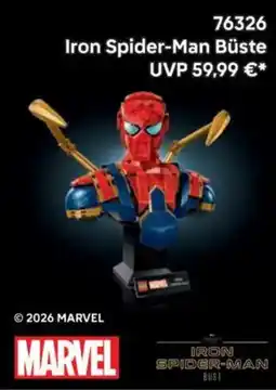 Lego 76326 Iron Spider-Man Büste Angebot