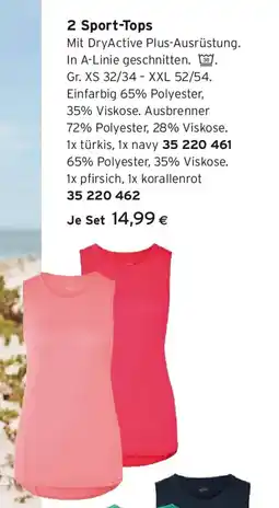 Tchibo Eduscho 2 Sport-Tops Angebot