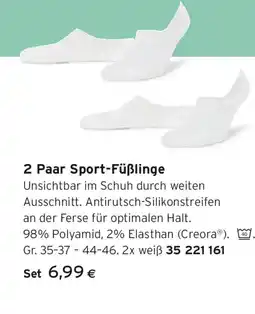 Tchibo Eduscho 2 Paar Sport-Füßlinge Angebot