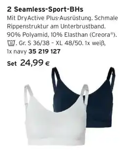 Tchibo Eduscho 2 Seamless-Sport-BHs Angebot