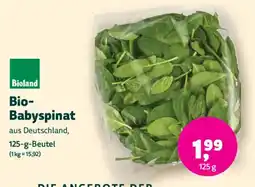 Denn's Biomarkt Bioland Bio- Babyspinat Angebot