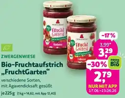 Denn's Biomarkt Zwergenwiese Bio-Fruchtaufstrich FruchtGarten Angebot