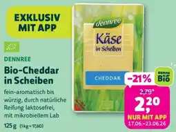 Denn's Biomarkt Bio-Cheddar in Scheiben Angebot