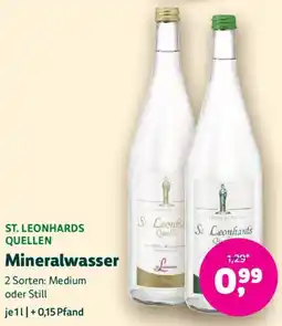 Denn's Biomarkt St. Leonhards Quellen Mineralwasser Angebot