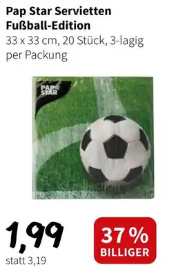 Eurogast Grissemann Pap Star Servietten Fußball-Edition Angebot