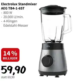 Eurogast Grissemann Electrolux Standmixer AEG TB4-1-6ST Angebot