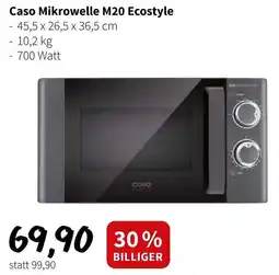 Eurogast Grissemann Caso Mikrowelle M20 Ecostyle Angebot