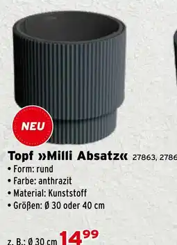 Salzburger Lagerhaus Topf Milli Absatz Angebot