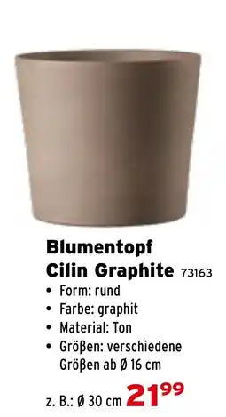 Salzburger Lagerhaus Blumentopf Cilin Graphite Angebot