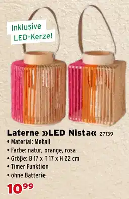 Salzburger Lagerhaus Laterne LED Nista Angebot