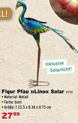 Salzburger Lagerhaus Figur Pfau Lino Solar Angebot