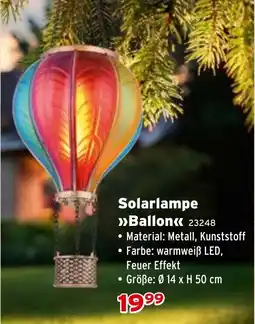 Salzburger Lagerhaus Solarlampe Ballon< Angebot