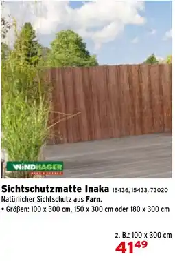 Salzburger Lagerhaus Sichtschutzmatte Inaka Angebot