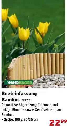 Salzburger Lagerhaus Beeteinfassung Bambus Angebot