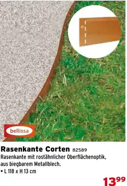 Salzburger Lagerhaus Rasenkante Corten Angebot