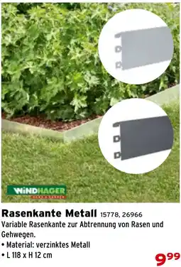 Salzburger Lagerhaus Rasenkante Metall Angebot