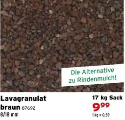 Salzburger Lagerhaus Lavagranulat braun Angebot