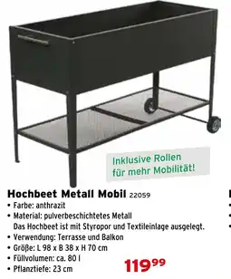 Salzburger Lagerhaus Hochbeet Metall Mobil Angebot