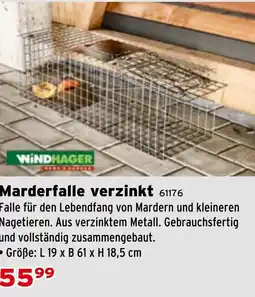Salzburger Lagerhaus Marderfalle verzinkt Angebot