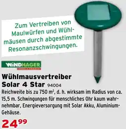 Salzburger Lagerhaus Wühlmausvertreiber Solar 4 Star Angebot