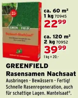 Salzburger Lagerhaus GREENFIELD Rasensamen Nachsaat Angebot
