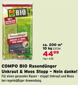 Salzburger Lagerhaus COMPO BIO Rasendünger Unkraut & Moos Stopp Angebot