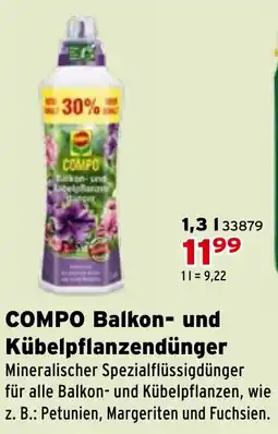 Salzburger Lagerhaus COMPO Balkon- und Kübelpflanzendünger Angebot