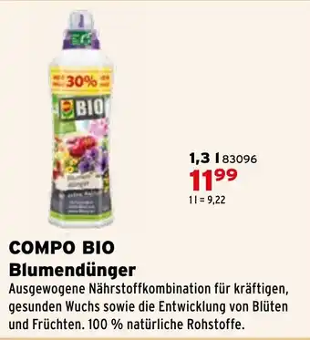 Salzburger Lagerhaus COMPO BIO Blumendünger Angebot