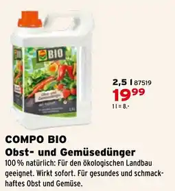 Salzburger Lagerhaus COMPO BIO Obst- und Gemüsedünger Angebot