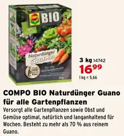 Salzburger Lagerhaus COMPO BIO Naturdünger Guano für alle Gartenpflanzen Angebot