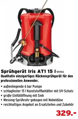 Salzburger Lagerhaus Sprühgerät Iris AT1 Angebot