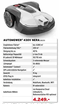 Salzburger Lagerhaus Automower® 430v nera Angebot