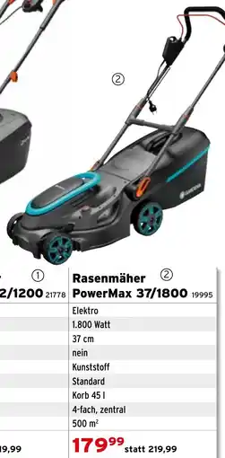 Salzburger Lagerhaus Rasenmäher PowerMax 37/1800 Angebot