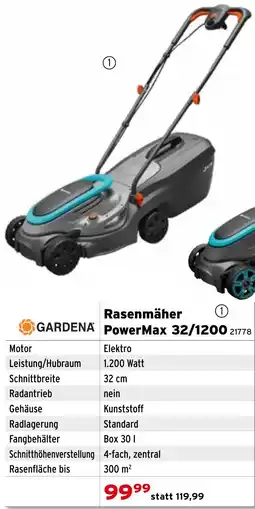 Salzburger Lagerhaus Rasenmäher PowerMax 32/1200 Angebot