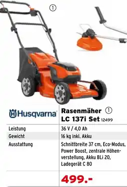 Salzburger Lagerhaus Rasenmäher LC 137i Set Angebot