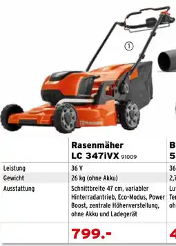 Salzburger Lagerhaus Rasenmäher LC 347iVX Angebot