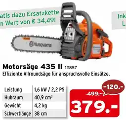 Salzburger Lagerhaus Motorsäge 435 II Angebot