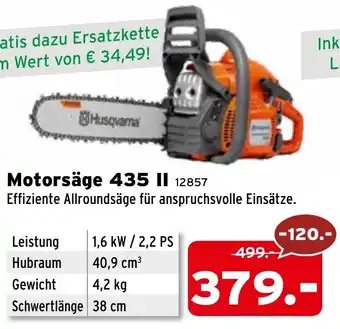 Salzburger Lagerhaus Motorsäge 435 II Angebot